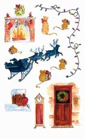 Waiting for Santa Rub On - 341PAR