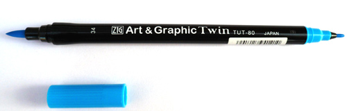 Zig Art Graphic Twin Pen Colour Light Blue - TUT-80/34