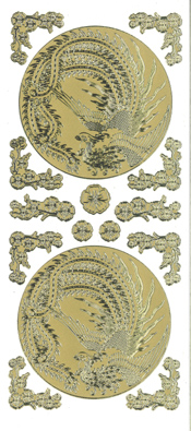 Oriental Birds Embossed Silver - 350S-Peel