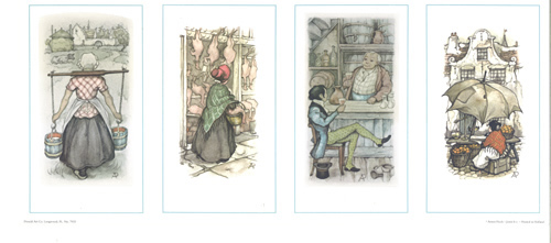 Anton Pieck Set of 4 Pictures - 3520