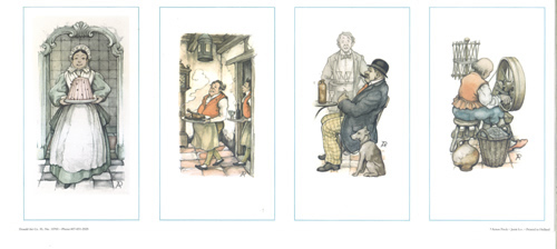 Anton Pieck Set of 4 Pictures - 3524