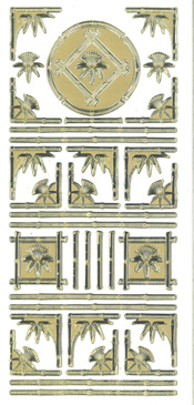 Oriental Borders Silver - 357S-Peel