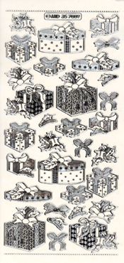 Christmas Presents Embossed Gold - 368G-Peel