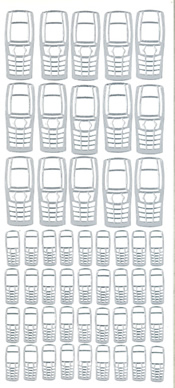 Mobile phone Silver - 395S-Peel