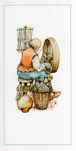 Anton Pieck The Spinner Size 3x5 - 4039