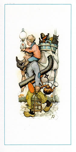 Anton Pieck Moving Size 3x5 - 4040