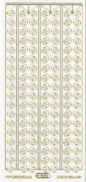 Glitter - Scroll Borders Gold - 404G-Peel