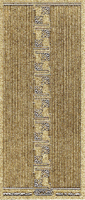 Glittered Gold striaght lines and corners - 406GGL