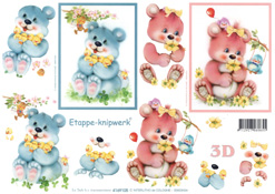 Pink and Blue Teddies - 4169105