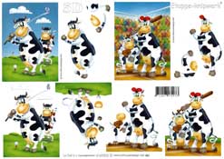 Golfing Cow - 4169202