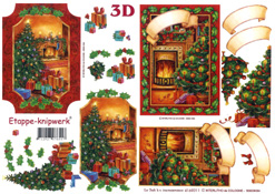 Christmas Tree By The fire - 4169211