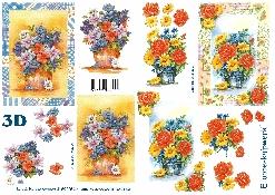 Vases and Mixed Flowers - 4169225