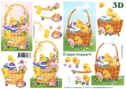 Easter Chicks in a Basket - 4169250