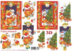 Santa And Tree - 4169345