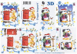 Ted and Duck Posting Christmas Mail - 4169362