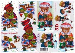 Bear and Cats in Snow - 4169397