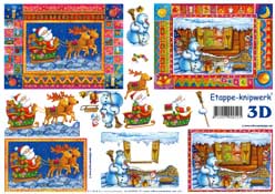 Snowman And Riendeer - 4169399