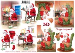 Father Christmas Mending His Sack - 4169408