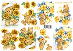 Sunflowers and teddies - 4169436