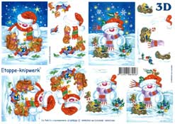 Snowman and Squrrels - 4169536