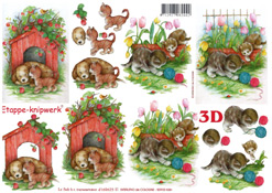 Cats and Dogs Playing - 4169623