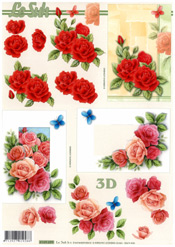 Pick And Red Roses - 4169699
