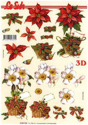 Christmas Basket of Flowers - 4169733