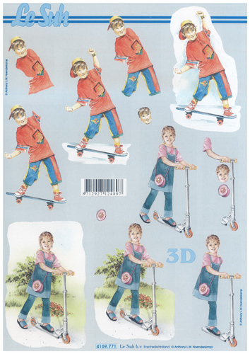 Boy on Skateboard Size A4 - 4169771
