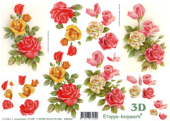 Red Pink Yellow Roses - 416981