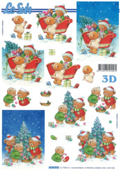 Bears putting the Christmas Tree up - 4169915