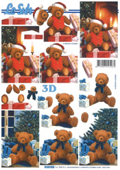 Bear sitting by the Christmas Tree - 4169925