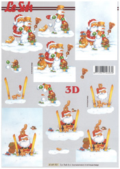 Christmas - Santa Clause and making a Snowman - 4169931