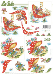 Mrs Mouse Rowing Mushroom Boat - 4169937