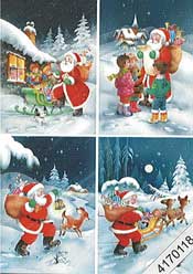 Father christmas making his deliveries - 4170118