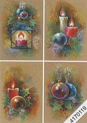 Christmas Lantern Candles and Baubles - 4170119