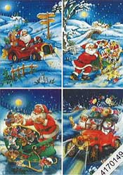 Santa In The Red Car - 4170149