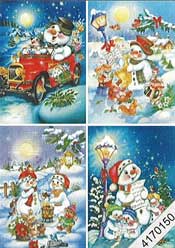 Snowman in Car - 4170150