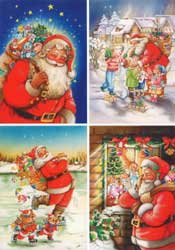 Father Christmas Looking Out of his Window - 4170170