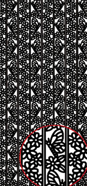 421G-Peel Butterfly Borders Colour: Gold -DD5406