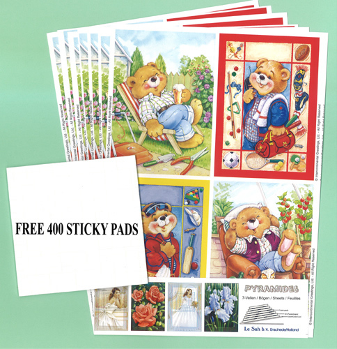 The Kit Contains 4 xTemplates. 7 Sheets 1 Pack of Pads FREE - 427001