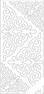 Starform Glitter Large Corner Colour: Silver - 429S-Peel