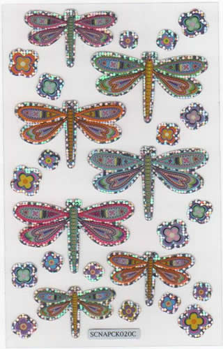 Beautiful Dragonflies with a holographic edge - 44407