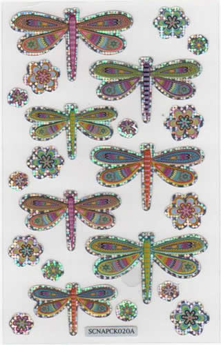 Beautiful Dragonflies with a holographic edge - 44409