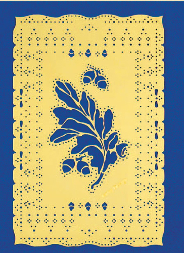 Leaf Brass Stencil - 44507