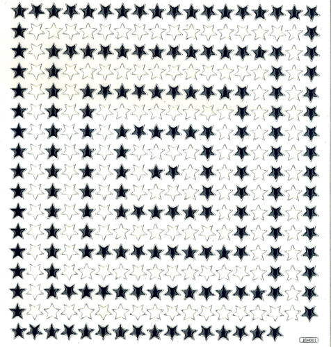 Black White Hearts Stickers - 44521