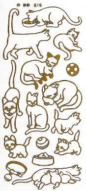 445G-Peel Cats Gold -DD5816