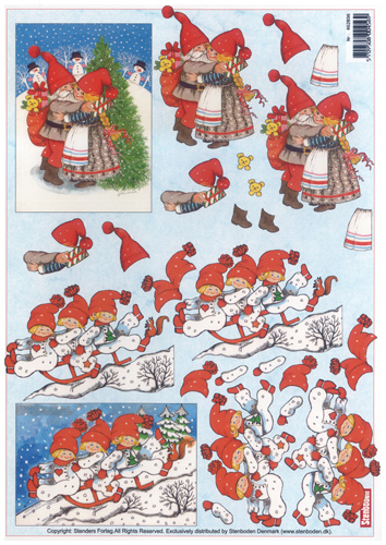 Mr and Mrs Claws A4 Sheet - 462836 B