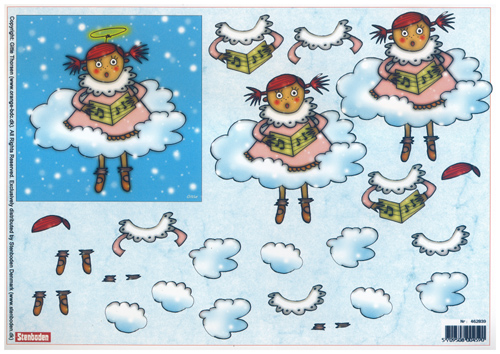 Angels Singing Large A4 Sheet - 462839 B