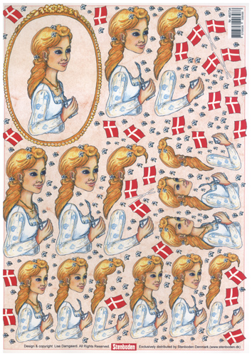 Young Lady A4 Sheet - 463734 B