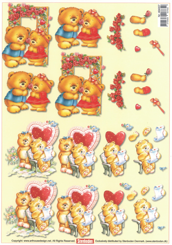 Valentines Bears A4 - 464007